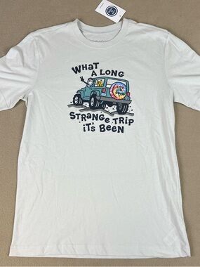 Life Is Good Jake & Rocket Long Strange Trip T-Shirt. Long It's Been. Men's Sz S